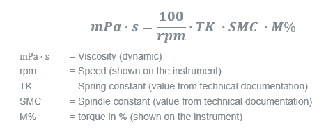 Formule relatieve viscositeit